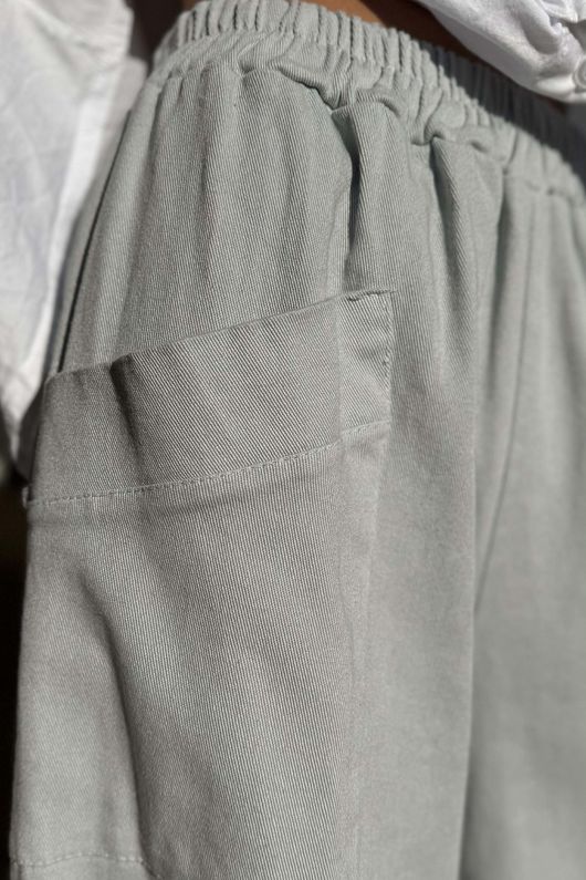 Gaberdine Shelby Barrel Pant Dove